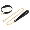 LuxuryFantasy Collier-Laisse Tee Ring Noir